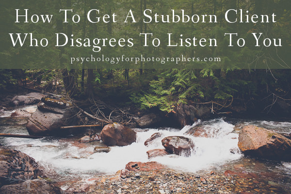 How To Get A Stubborn Client Who Disagrees To Listen To You